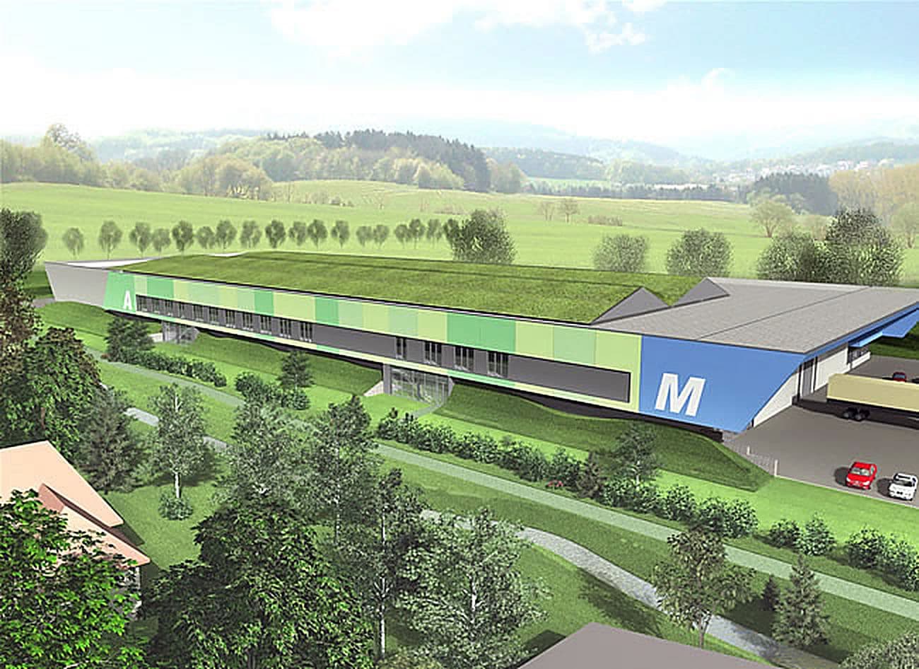 Produktionsgebäude eines Maschinenbauers, weitere Ansicht